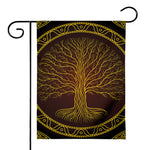 Druidic Yggdrasil Tree Print House Flag