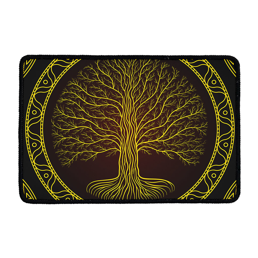Druidic Yggdrasil Tree Print Kitchen Mat