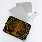 Druidic Yggdrasil Tree Print Laptop Sleeve