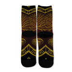 Druidic Yggdrasil Tree Print Long Socks