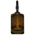 Druidic Yggdrasil Tree Print Luggage Tag