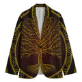 Druidic Yggdrasil Tree Print Men's Blazer