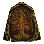 Druidic Yggdrasil Tree Print Men's Blazer