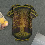 Druidic Yggdrasil Tree Print Men's Bodysuit