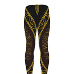 Druidic Yggdrasil Tree Print Men's leggings