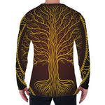 Druidic Yggdrasil Tree Print Men's Long Sleeve T-Shirt