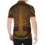 Druidic Yggdrasil Tree Print Men's Shirt
