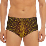Druidic Yggdrasil Tree Print Men's Triangle Swim Briefs