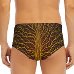 Druidic Yggdrasil Tree Print Men's Triangle Swim Briefs