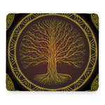 Druidic Yggdrasil Tree Print Mouse Pad