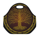 Druidic Yggdrasil Tree Print Neoprene Lunch Bag