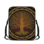 Druidic Yggdrasil Tree Print Rectangular Crossbody Bag
