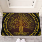 Druidic Yggdrasil Tree Print Rubber Doormat