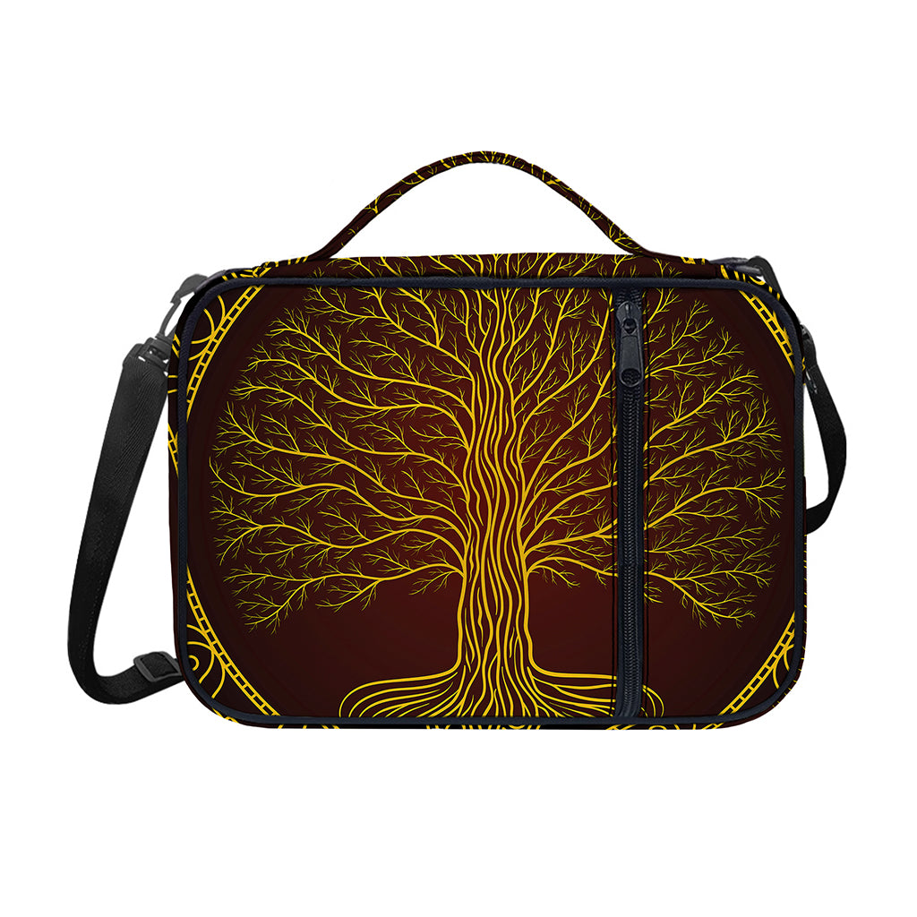 Druidic Yggdrasil Tree Print Shoulder Strap Bible Bag