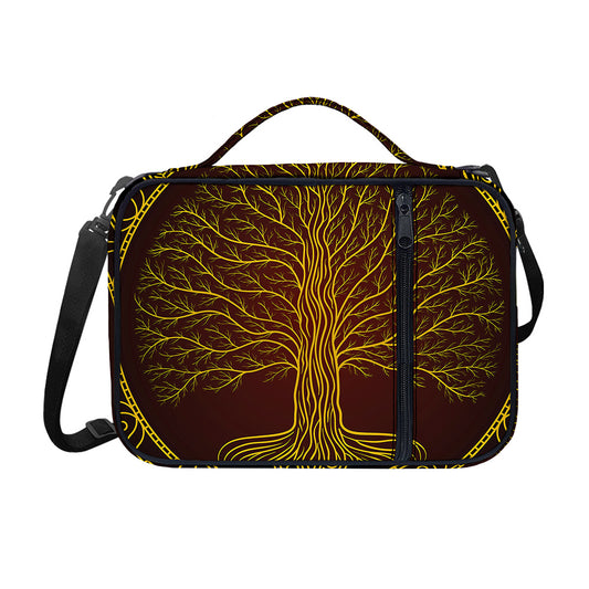 Druidic Yggdrasil Tree Print Shoulder Strap Bible Bag