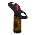 Druidic Yggdrasil Tree Print Single Neoprene Wine Tote