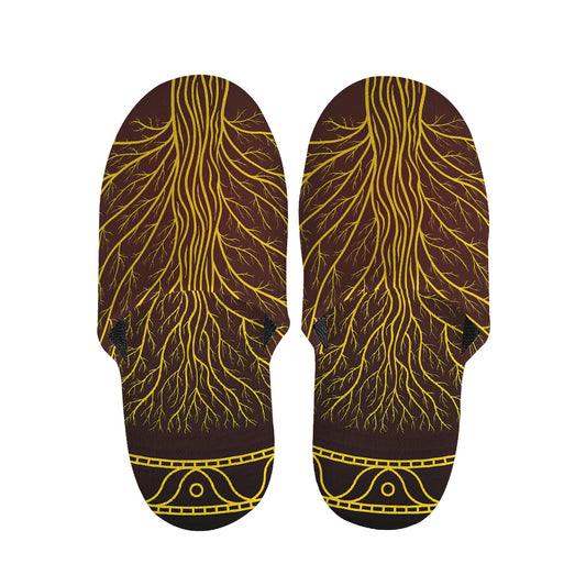 Druidic Yggdrasil Tree Print Slippers