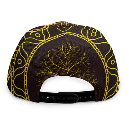 Druidic Yggdrasil Tree Print Snapback Cap