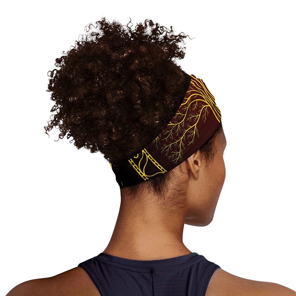 Druidic Yggdrasil Tree Print Sports Headband