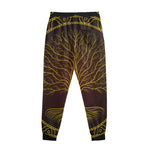 Druidic Yggdrasil Tree Print Sweatpants