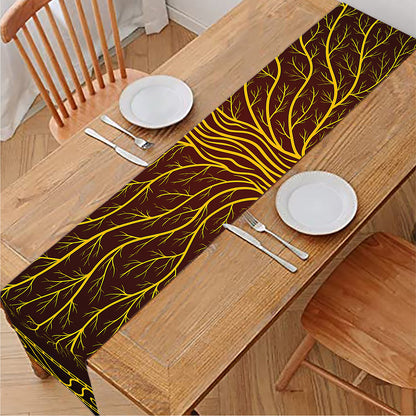Druidic Yggdrasil Tree Print Table Runner