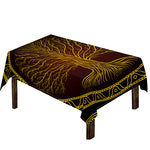 Druidic Yggdrasil Tree Print Tablecloth