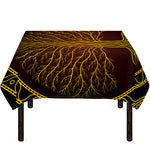 Druidic Yggdrasil Tree Print Tablecloth