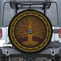 Druidic Yggdrasil Tree Print Tire Cover With Camera Hole
