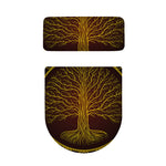 Druidic Yggdrasil Tree Print Toilet Lid And Tank Cover Set