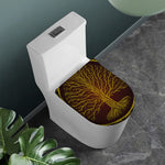 Druidic Yggdrasil Tree Print Toilet Lid Cover