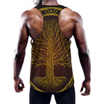 Druidic Yggdrasil Tree Print Training Tank Top