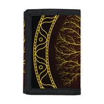 Druidic Yggdrasil Tree Print Trifold Wallet