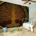 Druidic Yggdrasil Tree Print Wall Sticker