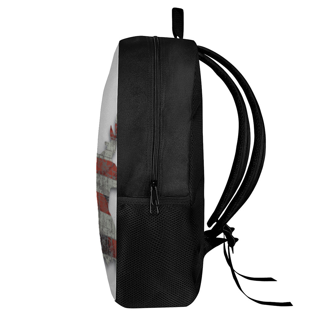 Eagle American Flag Print 17 Inch Backpack