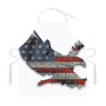 Eagle American Flag Print Adjustable Apron