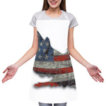 Eagle American Flag Print Adjustable Apron