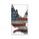 Eagle American Flag Print Baby Crib Sheet