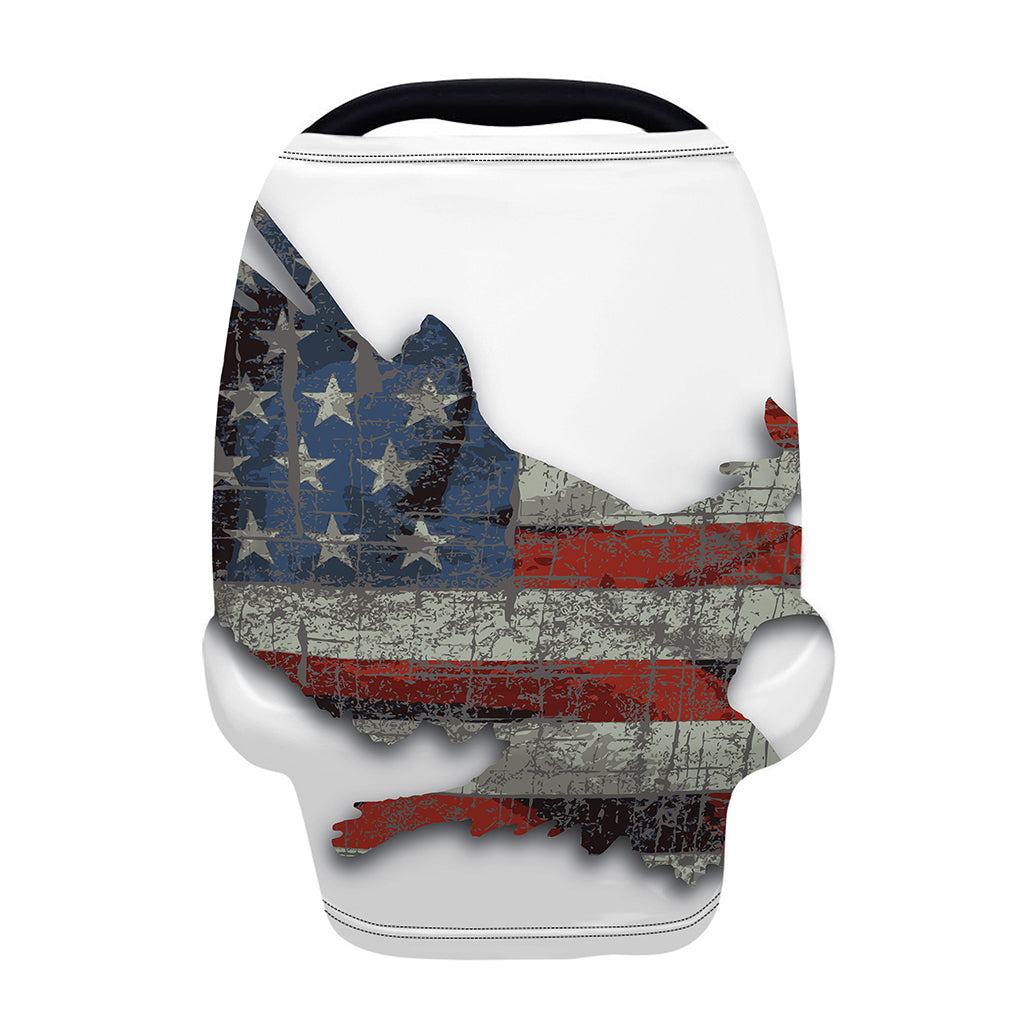 Eagle American Flag Print Baby Seat Cover