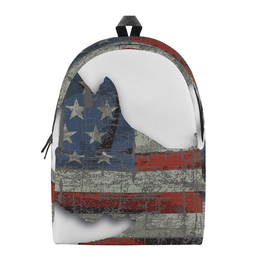 Eagle American Flag Print Backpack