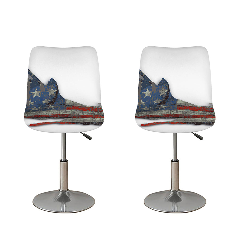 Eagle American Flag Print Bar Stool Covers