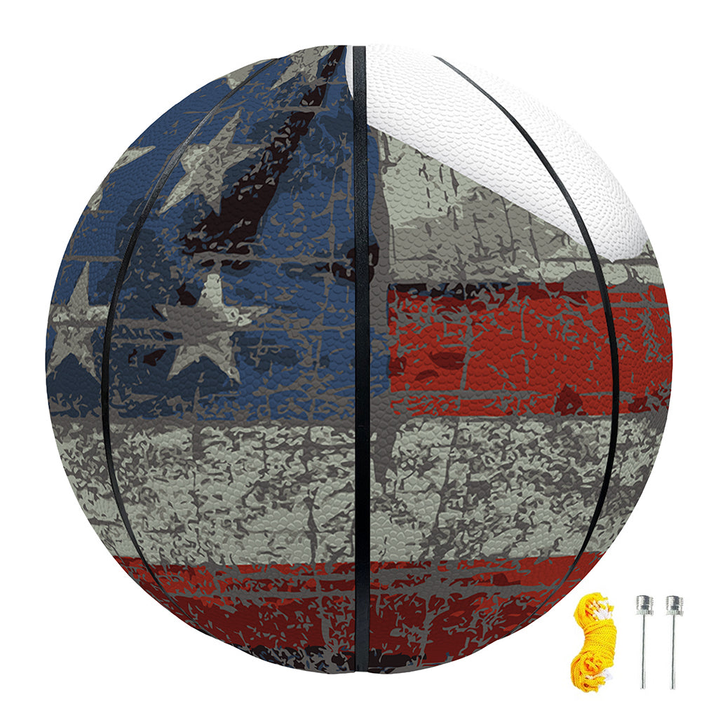 Eagle American Flag Print Basketball
