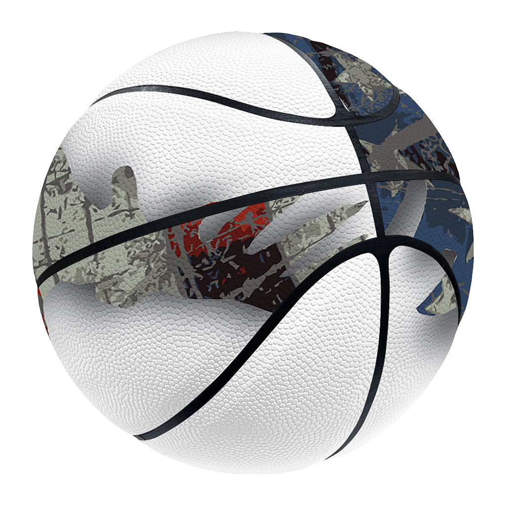 Eagle American Flag Print Basketball