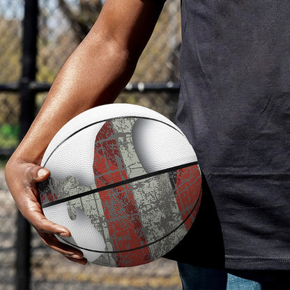 Eagle American Flag Print Basketball