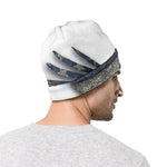 Eagle American Flag Print Beanie