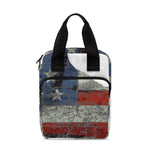 Eagle American Flag Print Bible Tote Bag