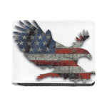 Eagle American Flag Print Bifold Wallet