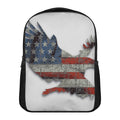 Eagle American Flag Print Casual Backpack