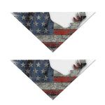 Eagle American Flag Print Dog Bandana