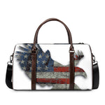 Eagle American Flag Print Duffle Bag