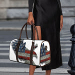 Eagle American Flag Print Duffle Bag